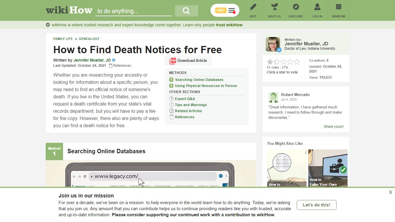 How to Find Death Notices for Free: 10 Steps (with Pictures) - wikiHow
